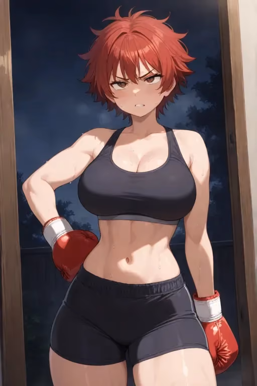 Boxer gf comes home pissed