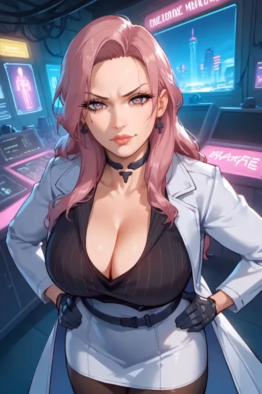 Dr. Luna Gitson - Cyberpunk Bounty Hunter #8