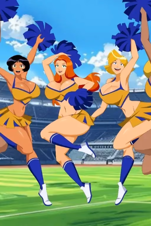 Cheerleader squad