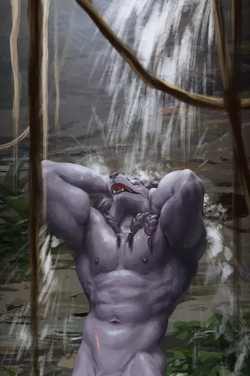Naked and wet | Uriel