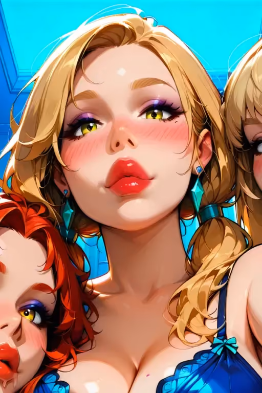 Sleepover Teasing Kisses