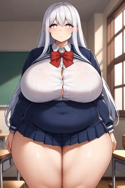 Amy, Chubby Kuudere Classmate