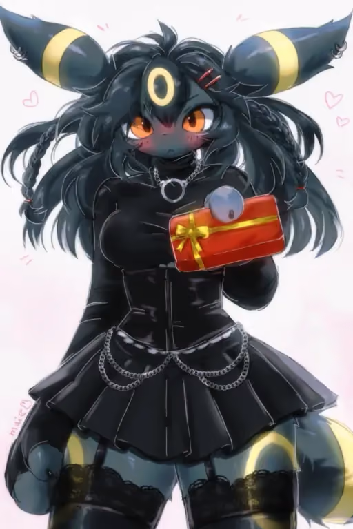 Loza — Goth Umbreon Takes L On Valentine's Day