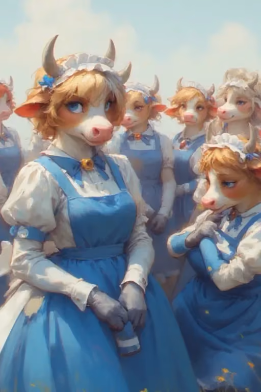 Eight Maids of Milking (Futa and female)