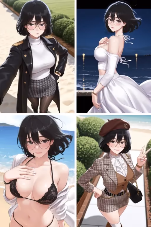 She's flashing you her panties during the class