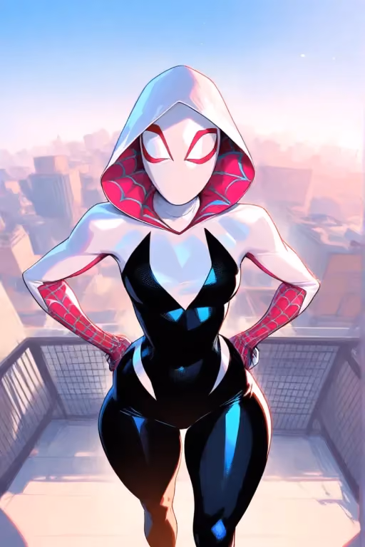 Confronted by Ghost Spider