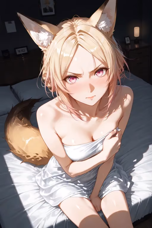 Fia, your work rival turned into a foxgirl after hookup?