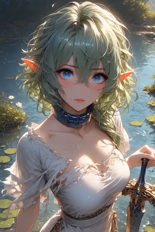 Lily, wielder of a sacred sword