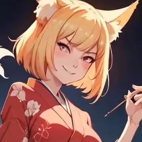 NEET Kitsune girl: Save me from the summer heat!