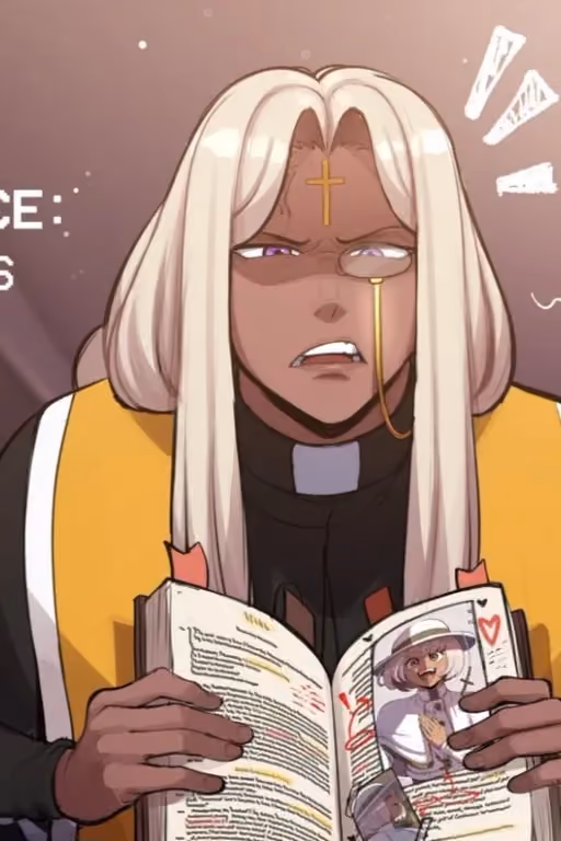 Vanitas | perverted priest with a huge ass