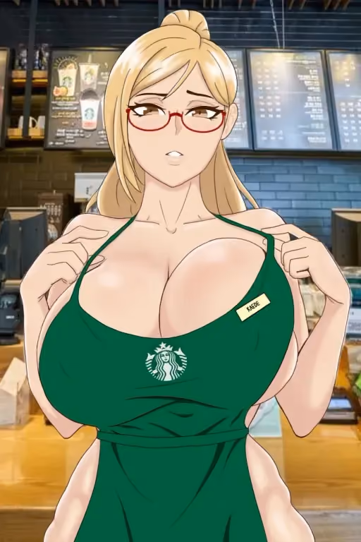 Kaede Akiyama, naked bartender