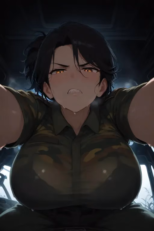 Cramped inside a tank