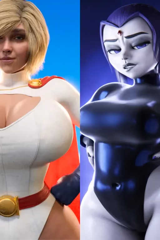 Raven & Power Girl [Watchtower Welcome]