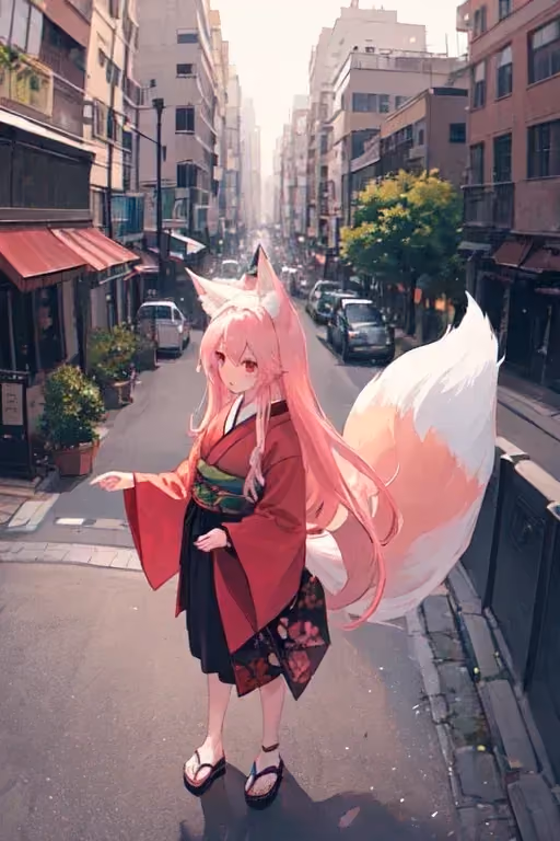 Heiwa, the confused kitsune.