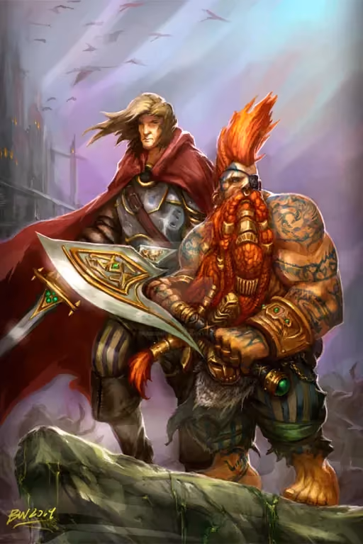 Female Gotrek and Felix