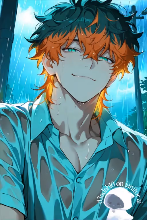 WHITE SHIRT IN RAIN