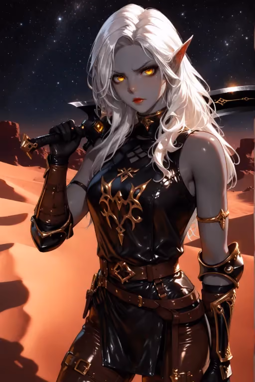 Felia, stuck on the desert with your rival