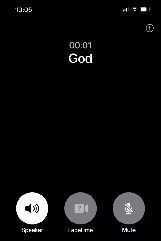 God's Phone Number