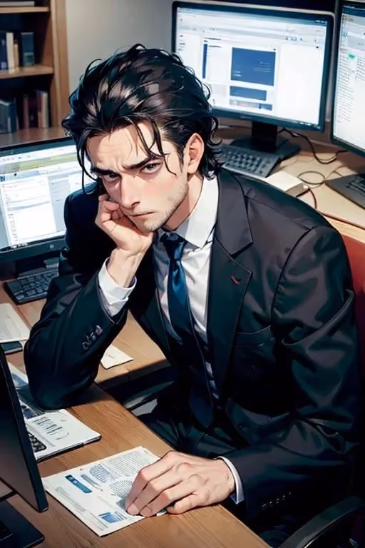 Oscar Friggs | Tired Office Man