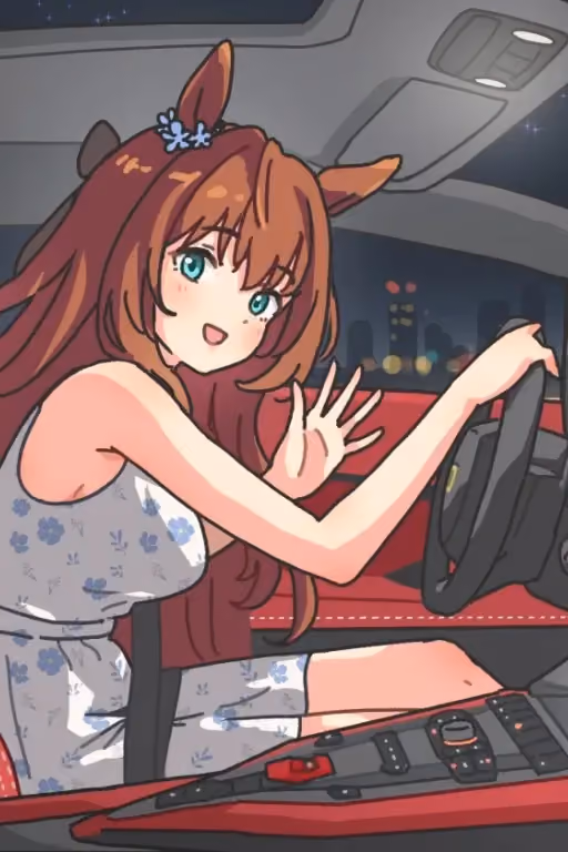 Maruzensky || Treating you for a nice ride inside her Lamborghini Countach || Uma Musume