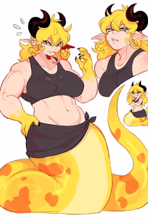 Samantha - Tsundere Lamia Tomboy