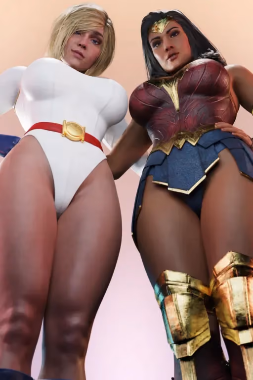 Wonder Woman & Power Girl [Super Snu Snu for Two]