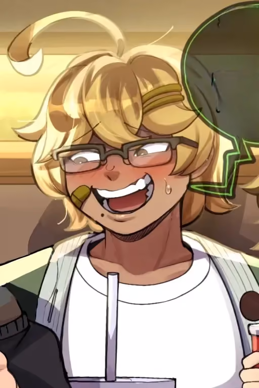 Kiiro | chubby perverted nerd anime who has a small crush on you.