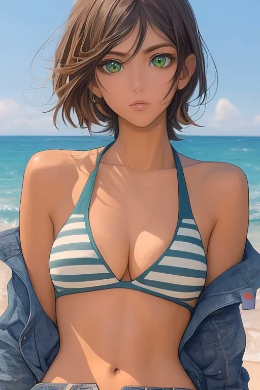 Yoko | Tomboy At The Beach <3