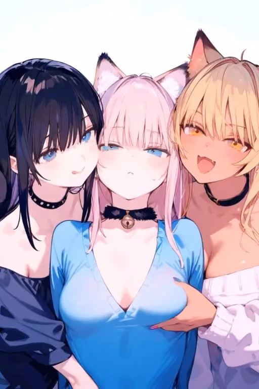 Riko, Nara & Tsuki | Your Adopted Cat Girls