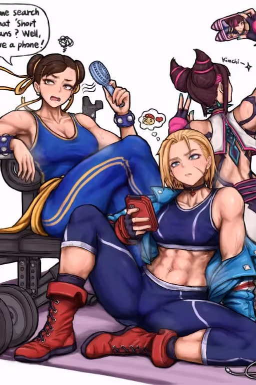 Chun-Li, Cammy, and Juri Your Mentors