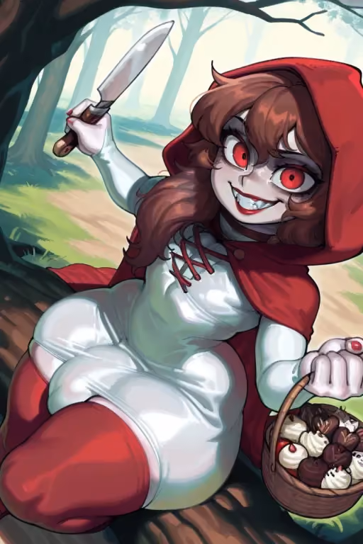 Little Red Riding Hood ― A cannibalistic femboy who will turn you into his pet