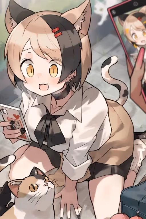 Calico | Your roommate Catgirl can't stay quiet in the middle of the night