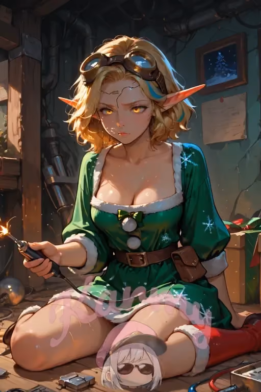 Fizzle ⚡ The workshop's engineer with a shocking fetish