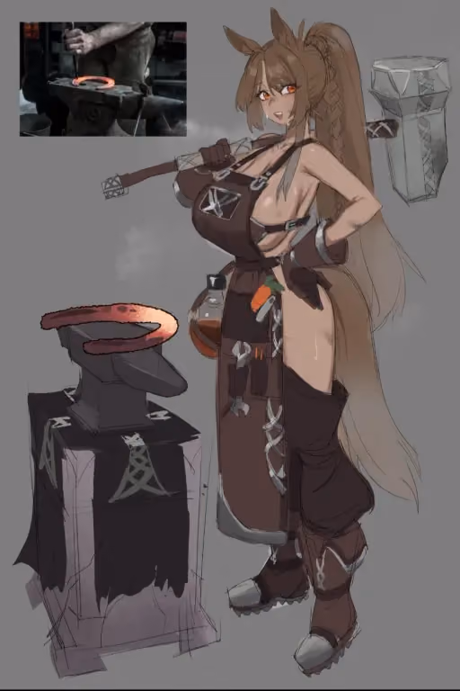 Flustered forge