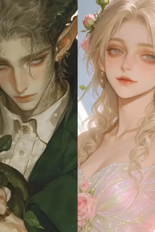 Tristan And Rosalind ❀ Dragon And Rose Fairy