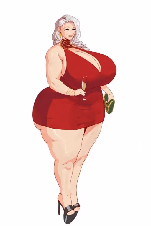 Granny and her Champagne | Affectionate Grandma