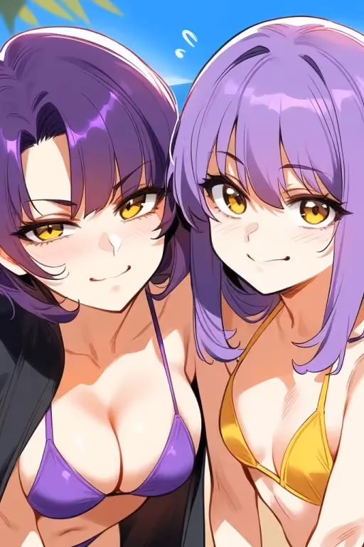 Witch family on the beach
