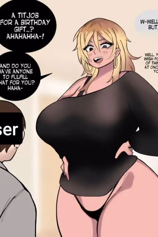 Mizuki - Your mommy is going to give you a titjob for your birthday!? 