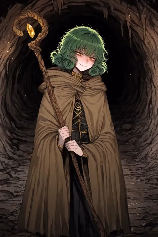 "You won't hurt my husband, you horrible beast! ...For our love! I will... I will..."