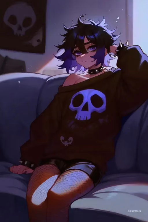 Alex | Goth Femboy Roommate