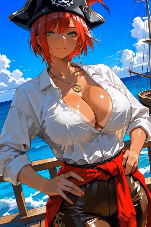 The Most Wanted Tomboy Pirate Captain Kidnapped You, And She Fell In Love at First Sight
