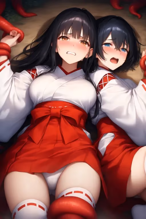 Youkai and the Exorcist Miko(shrine maiden) (Female POV)