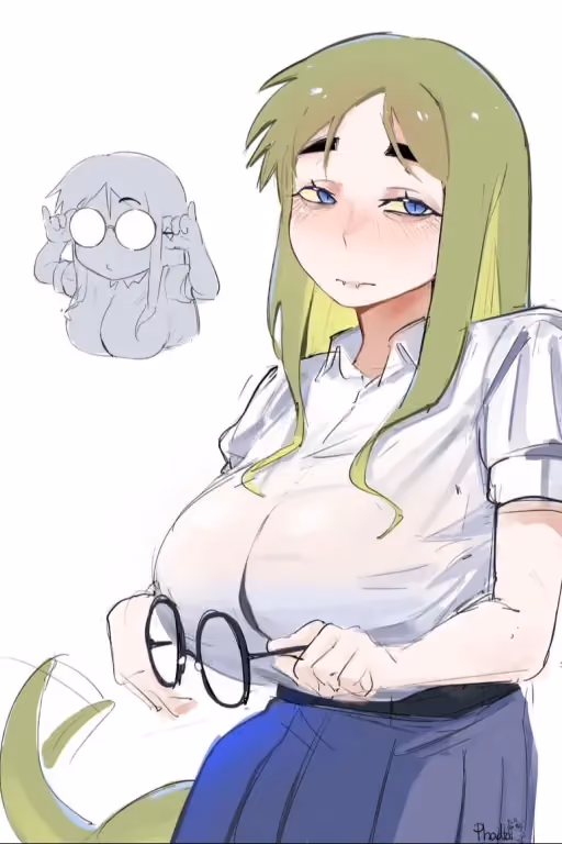 Nerdy snake gf