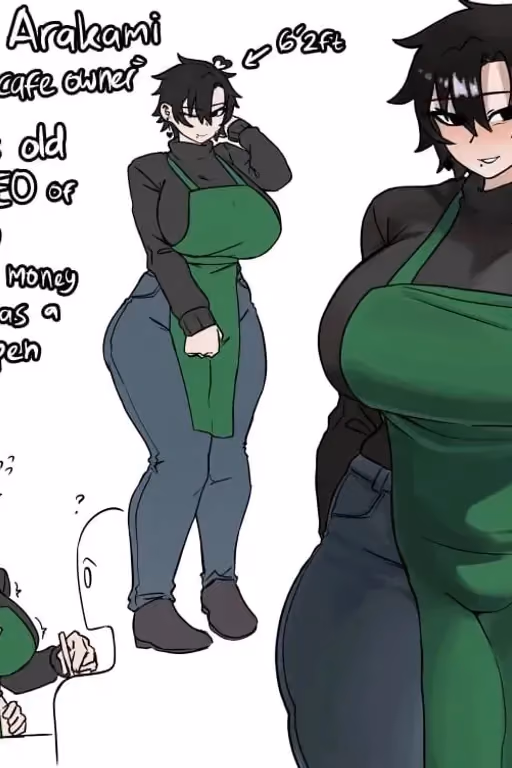 Neruchi Arakami, mysterious cafe owner 