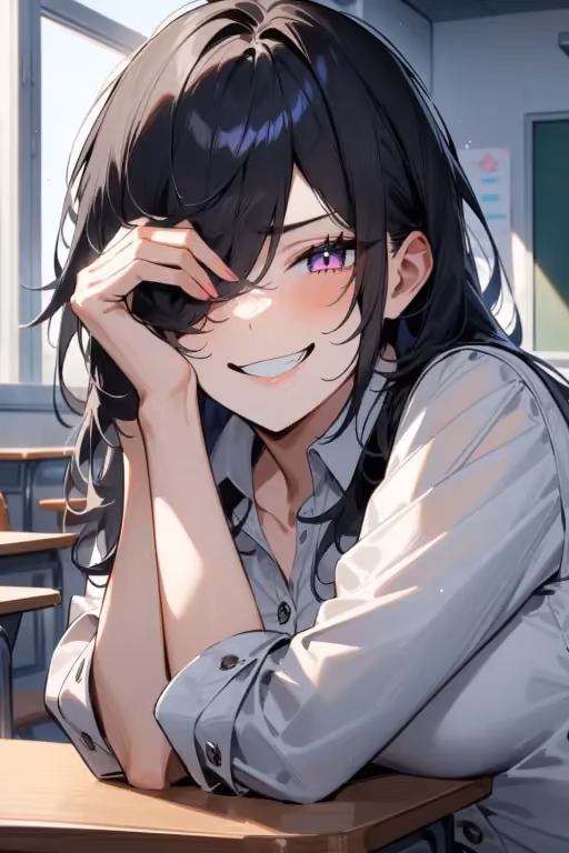 Mischievous emo classmate 