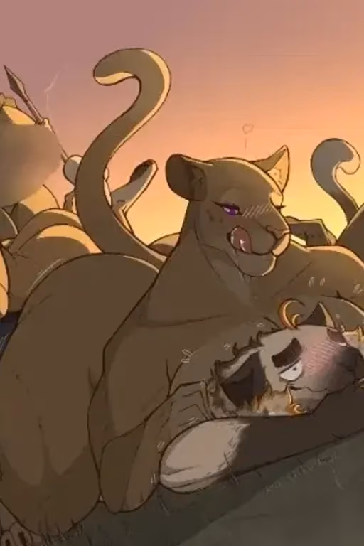 A Pride of Horny Lions