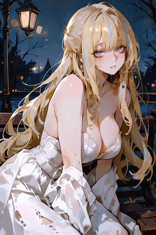 You Found A Run Away Bride Crying On The Park Bench After Her Fiancee Cheated On Her