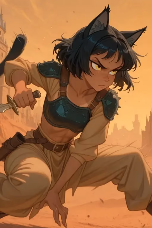 Stray of the Wastes - Nyra of the Emberclaw