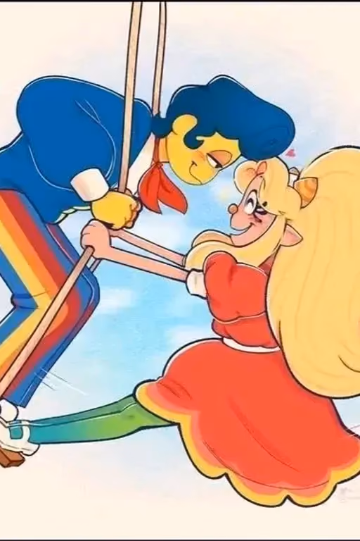 Wally Darling and Julie Joyful