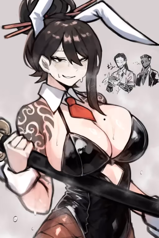 Sayo in a bunny suit (Library of Ruina)